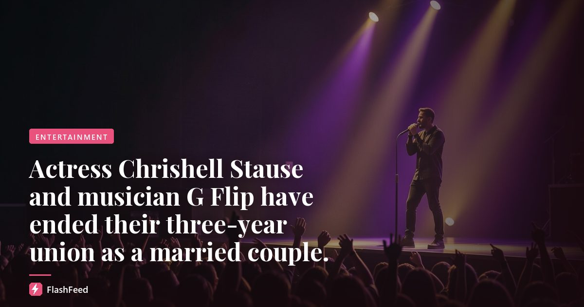 Actress Chrishell Stause and musician G Flip have ended their three-year union as a married couple.