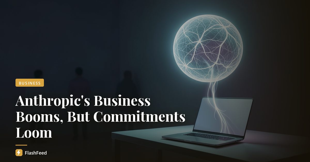 Anthropic's Business Booms, But Commitments Loom