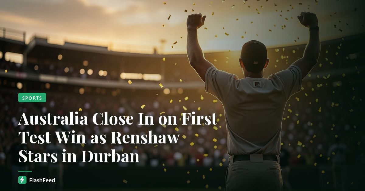Australia Close In on First Test Win as Renshaw Stars in Durban