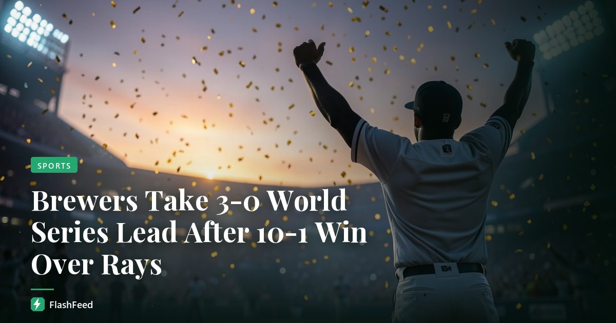 Brice Turang's Brewers Sweep Closer: World Series Title Within Reach