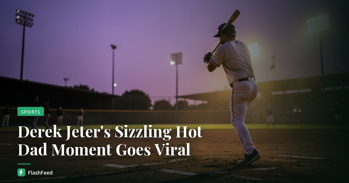 Derek Jeter's Sizzling Hot Dad Moment Goes Viral