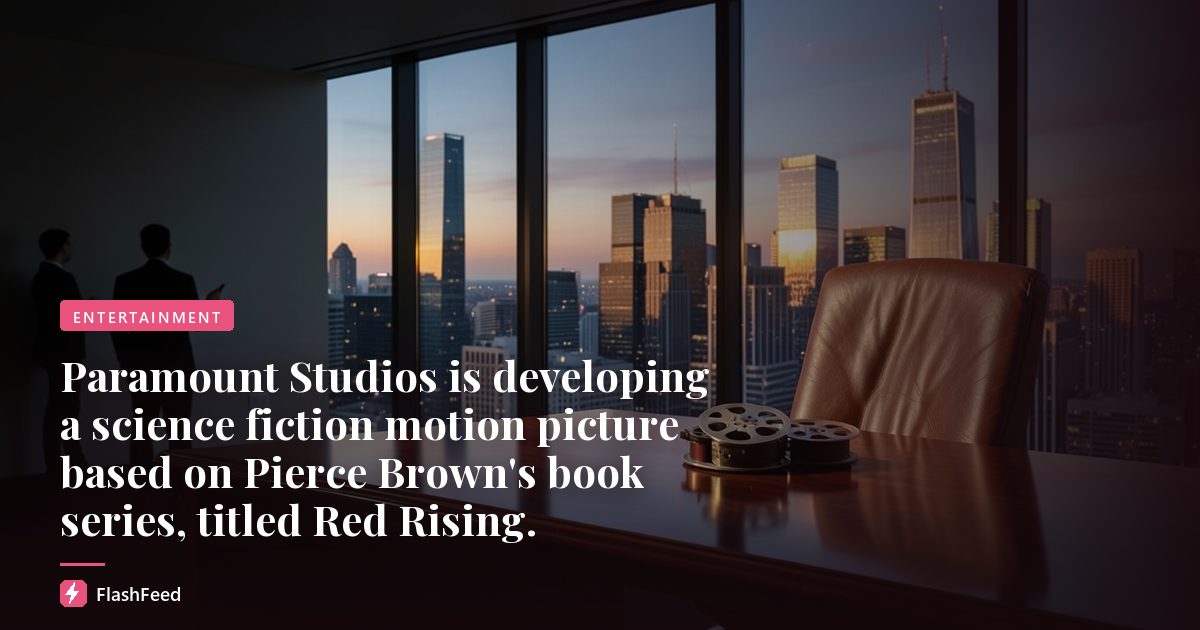 Paramount Studios is developing a science fiction motion picture based on Pierce Brown's book series, titled Red Rising.