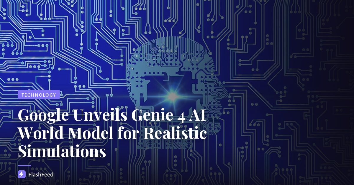 Google Unveils Genie 4 AI World Model for Realistic Simulations