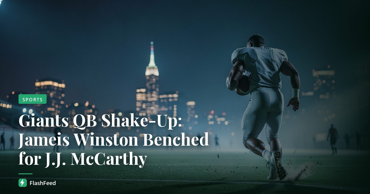 Giants QB Shake-Up: Jameis Winston Benched for J.J. McCarthy