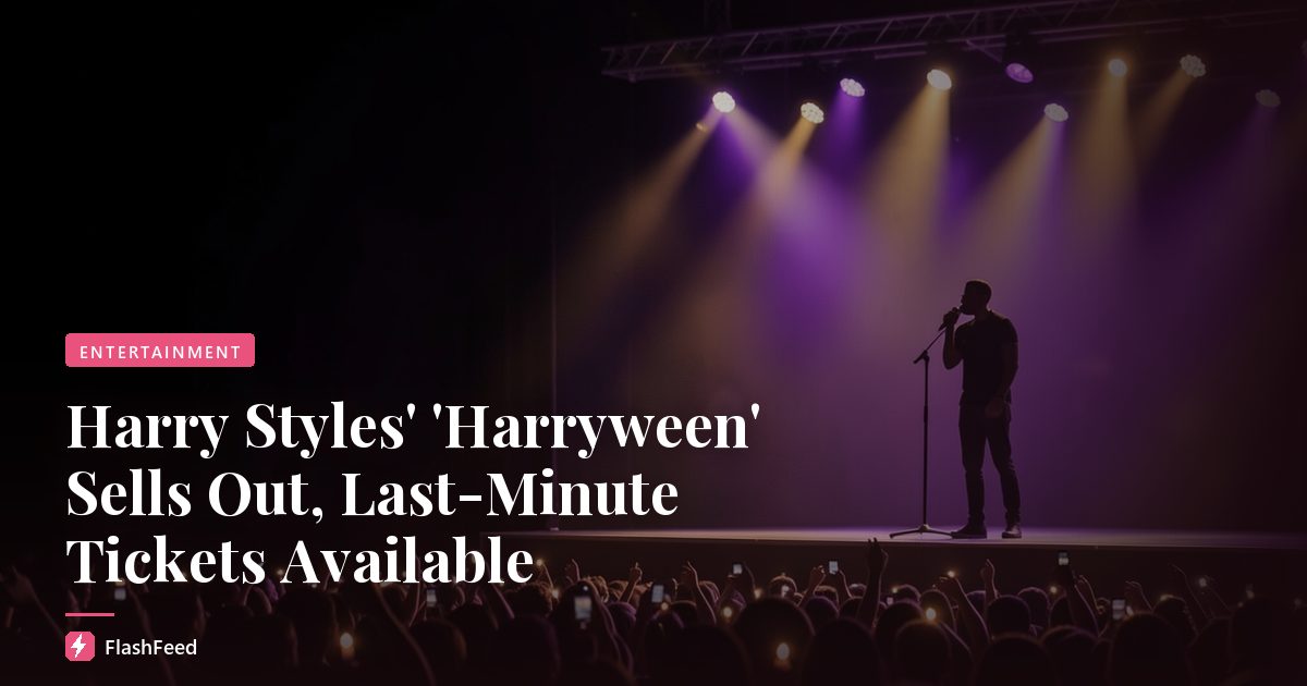 Harry Styles' 'Harryween' Sells Out, Last-Minute Tickets Available