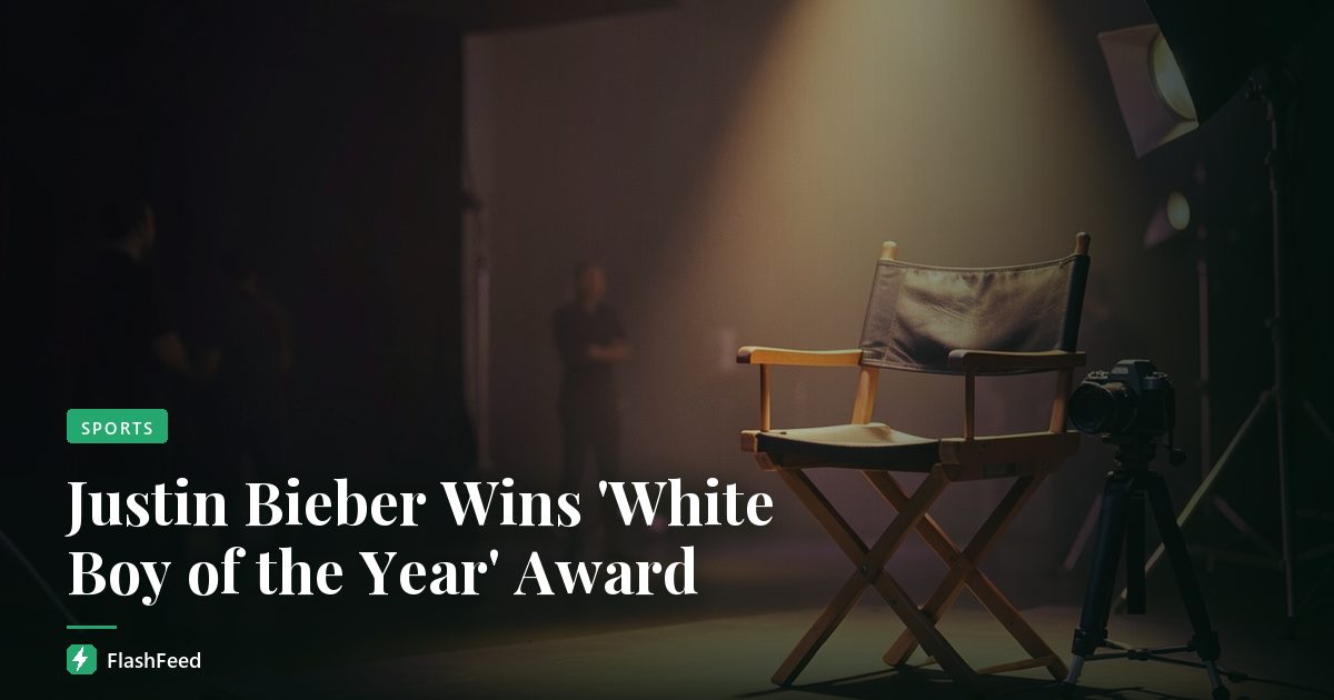 Justin Bieber Wins 'White Boy of the Year' Award