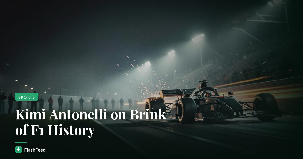 Kimi Antonelli on Brink of F1 History