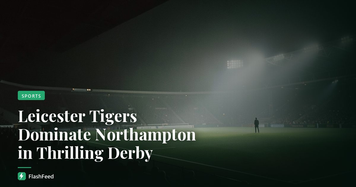Leicester Tigers Dominate Northampton in Thrilling Derby