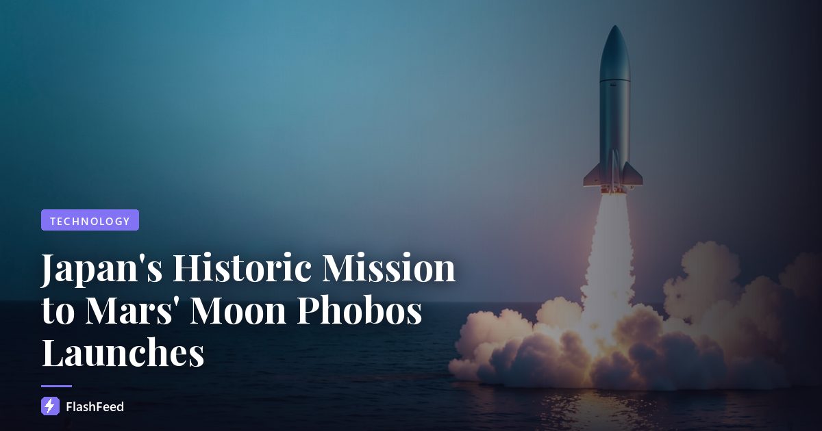 Japan's Historic Mission to Mars' Moon Phobos Launches