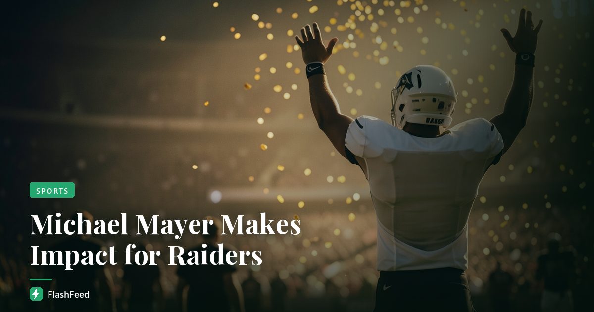 Michael Mayer Makes Impact for Raiders