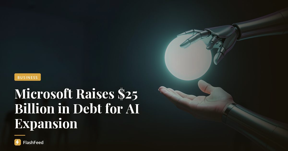 Microsoft Raises $25 Billion in Debt for AI Expansion