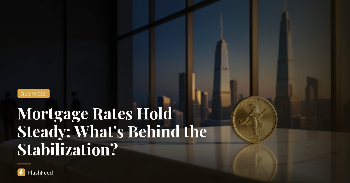Mortgage Rates Hold Steady: What's Behind the Stabilization?