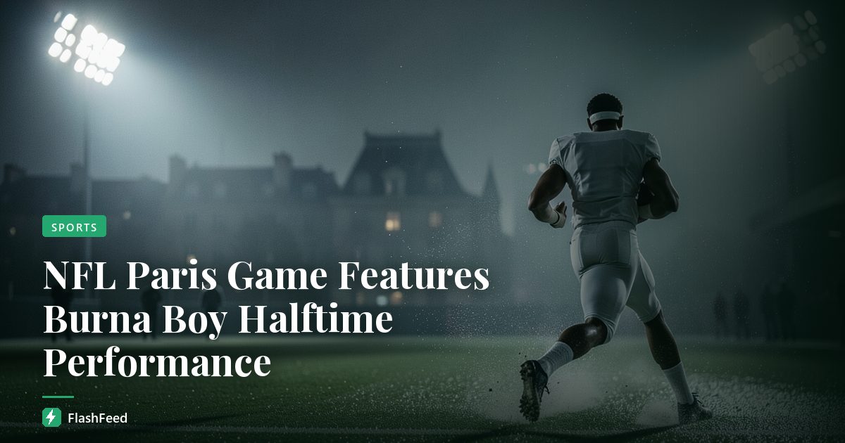 NFL Paris Game Features Burna Boy Halftime Performance