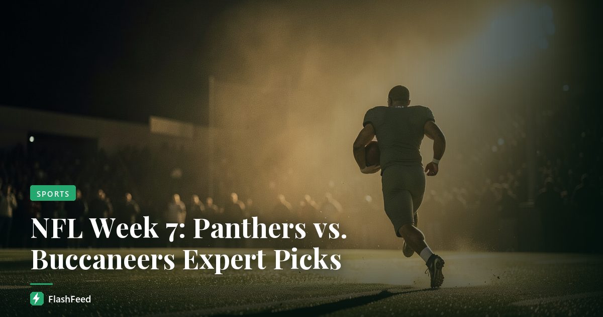 NFL Week 7: Panthers vs. Buccaneers Expert Picks