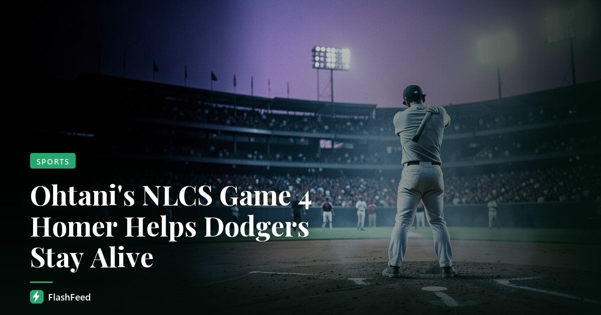 Ohtani's NLCS Game 4 Homer Helps Dodgers Stay Alive