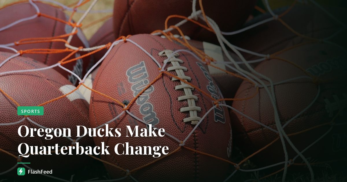 Oregon Ducks Make Quarterback Change