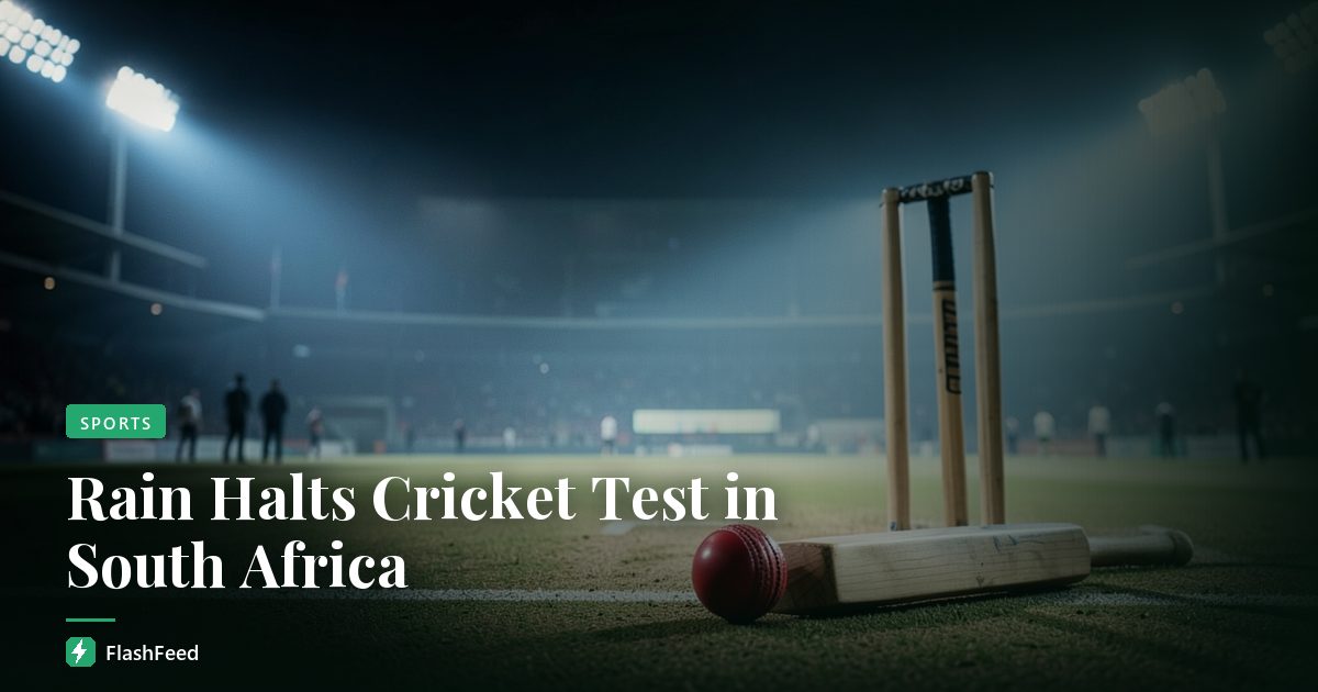 Rain Halts Cricket Test in South Africa