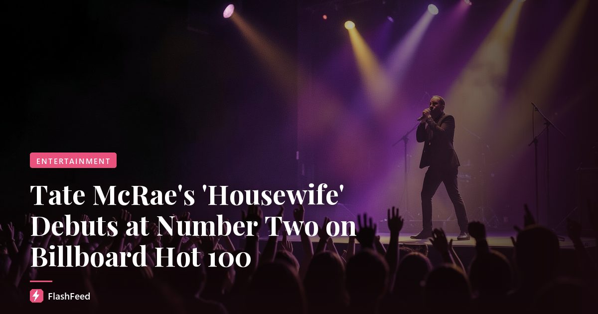 Tate McRae's 'Housewife' Debuts at Number Two on Billboard Hot 100
