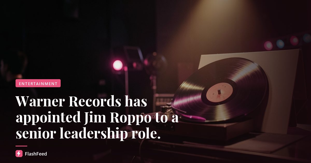 Warner Records has appointed Jim Roppo to a senior leadership role.