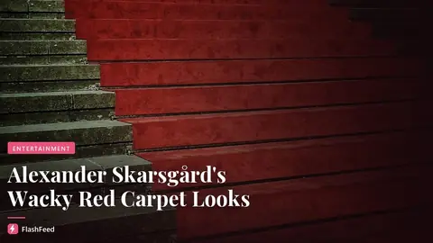 Alexander Skarsgård on His Wacky ‘Wicker’ Red Carpet Looks: From Clear Shoes and a Multicolored Skirt to a Gra (illustration)