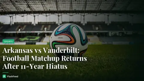Arkansas football vs Vanderbilt score, live updates, TV channel (illustration)