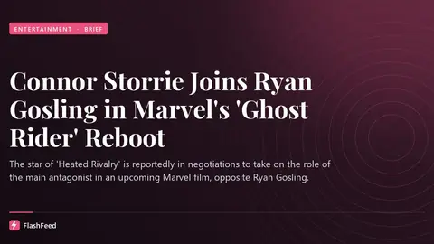Connor Storrie in Talks to Play Villain Opposite Ryan Gosling in Marvel’s ‘Ghost Rider’ (illustration)