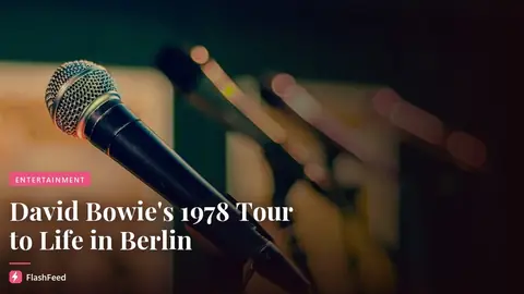David Bowie’s 1978 Tour to Become Immersive Experience in Berlin (illustration)