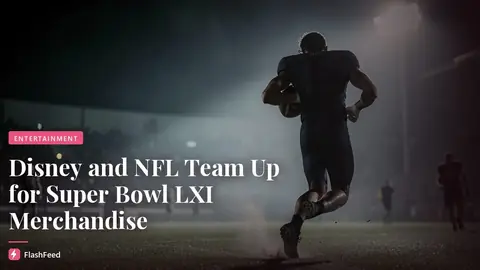 Disney and the NFL Unveil Limited-Edition Mickey and Friends Super Bowl LXI Merch (illustration)