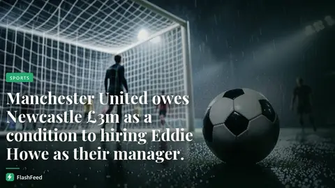 Manchester United must pay Newcastle £3m compensation if they want Eddie Howe (illustration)