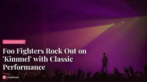 Foo Fighters Play ‘Window,’ Dave Grohl Talks Taylor Hawkins on ‘Kimmel’ (illustration)