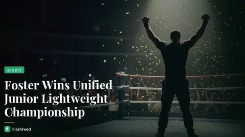 O'Shaquie Foster dominates Emanuel Navarrete to become unified junior lightweight champion (illustration)