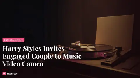 Harry Styles Casts Couple Who Got Engaged at His Show in ‘Coming Up Roses’ Music Video (illustration)
