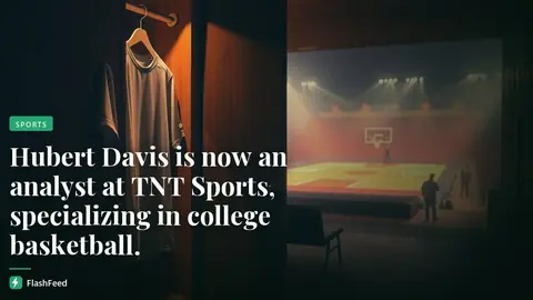 Ex-North Carolina coach Hubert Davis joining TNT Sports as a college basketball studio and game analyst (illustration)