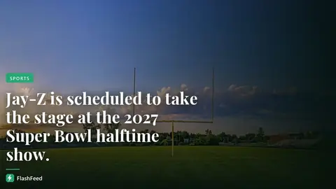 Jay-Z will headline the Super Bowl halftime show in 2027 (illustration)