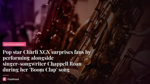 Charli xcx Brings Out Chappell Roan for ‘Boom Clap’ at Los Angeles Concert (illustration)