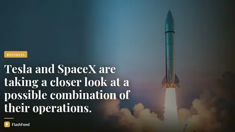 Elon Musk says Tesla and SpaceX are weighing a $3.5 trillion merger—without him in the room (illustration)