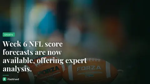 Week 6 NFL score predictions, best picks today: Expert reveals exact scores for every NFL game (illustration)