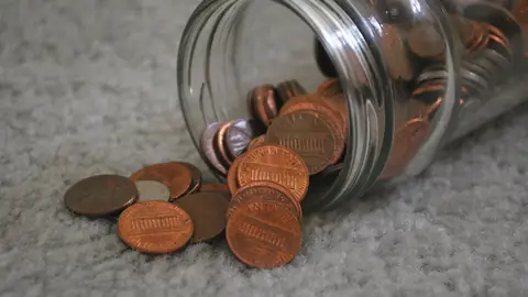 Photo: pennies, coin, coins