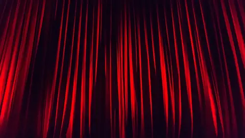 Photo: stage curtain, curtain, stage
