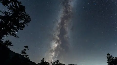 Photo: milky way, galaxy, dark nebula