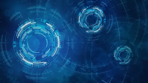 Photo: circle, tech, technology